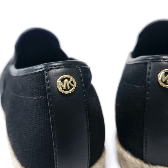 Michael Kors 7 M Espadrilles black slip on shoes New - Picture 11 of 14